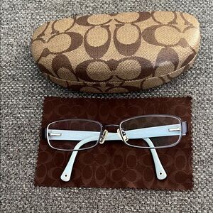 Coach Blue Glasses